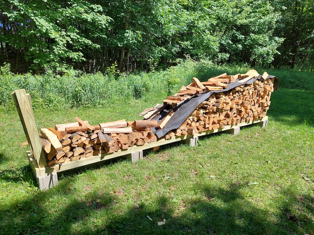 10 Backyard firewood rack 1.5 cord capacity