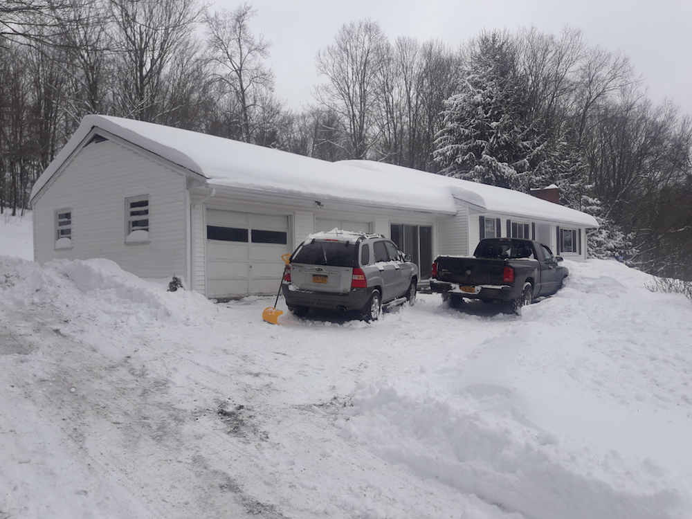 Moving day wintry conditions Stamford NY January 2021