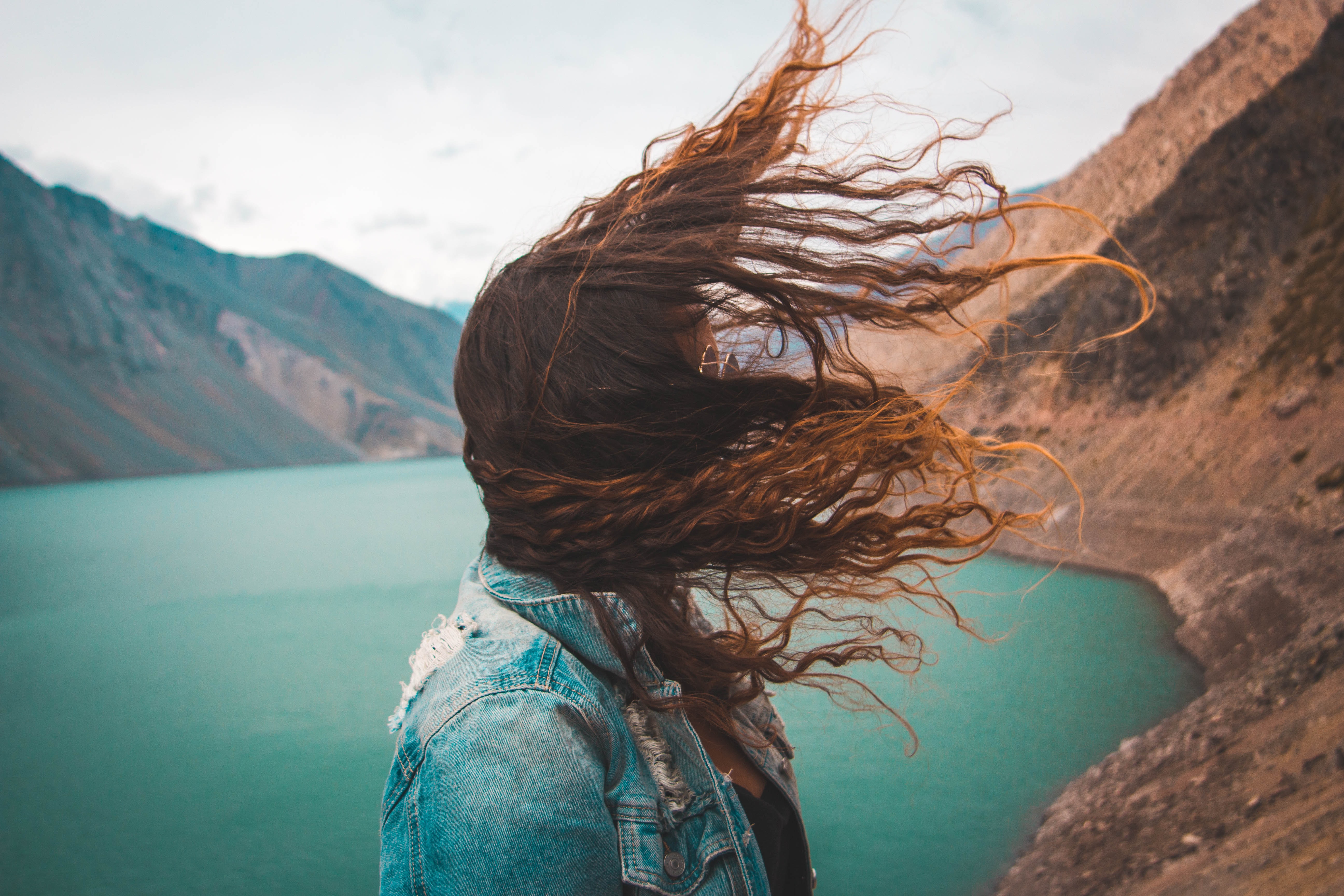 1 persons hair blowing in the wind