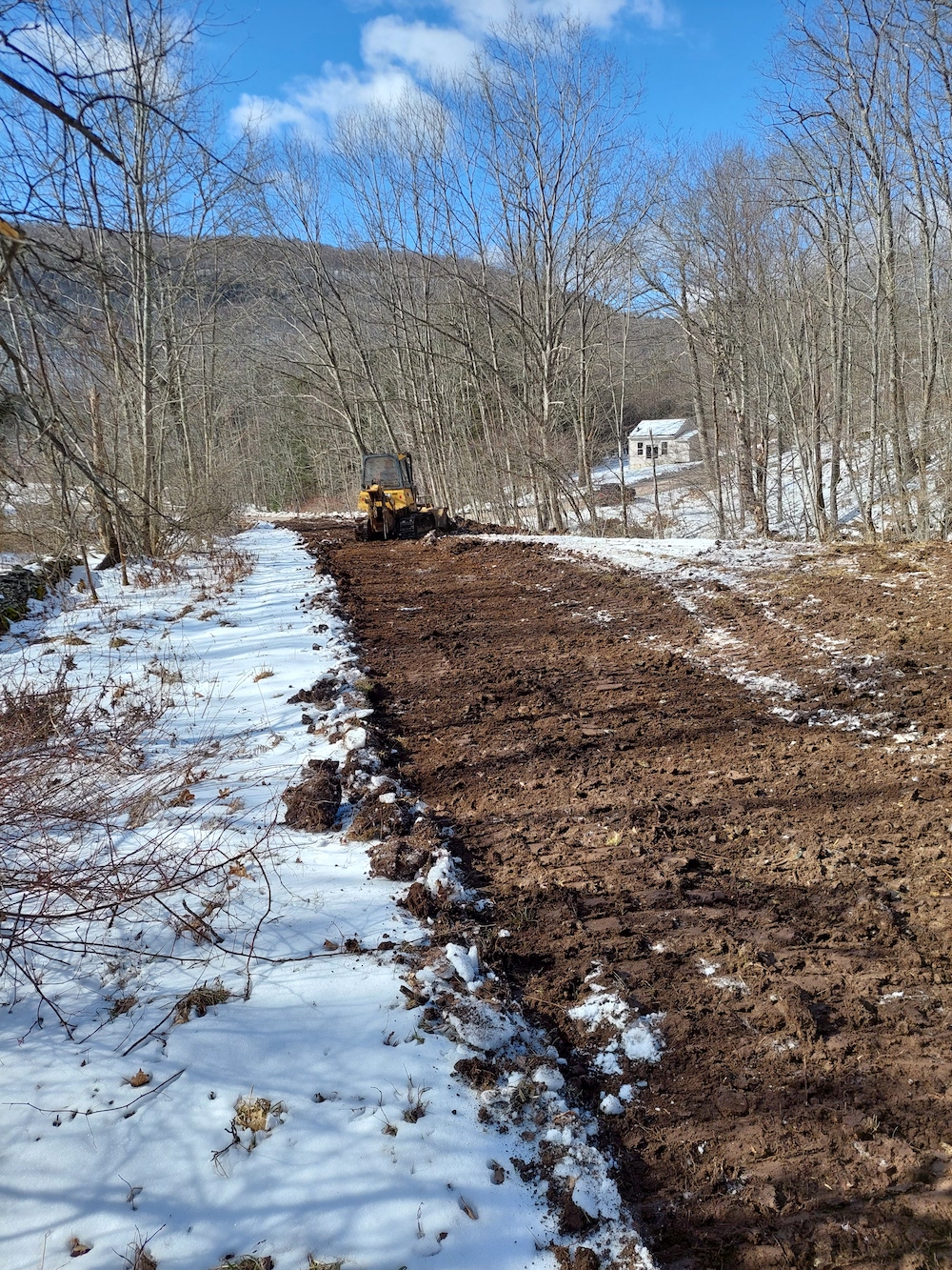 roas surface almost ready for geotextile fabric and gravel